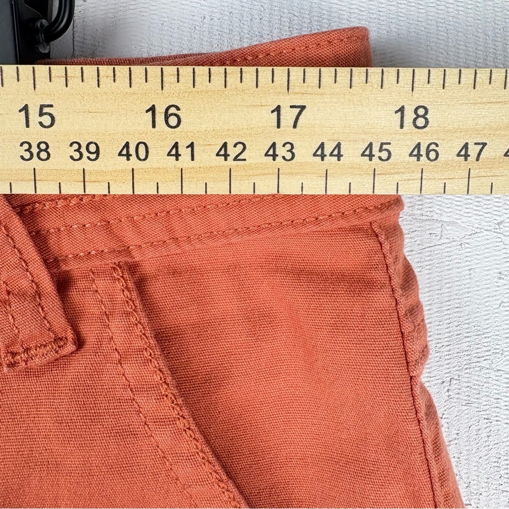 PrAna Organic Cotton Burnt Orange Elle Hiking Shorts Women's Sz 12 - Picture 5 of 8